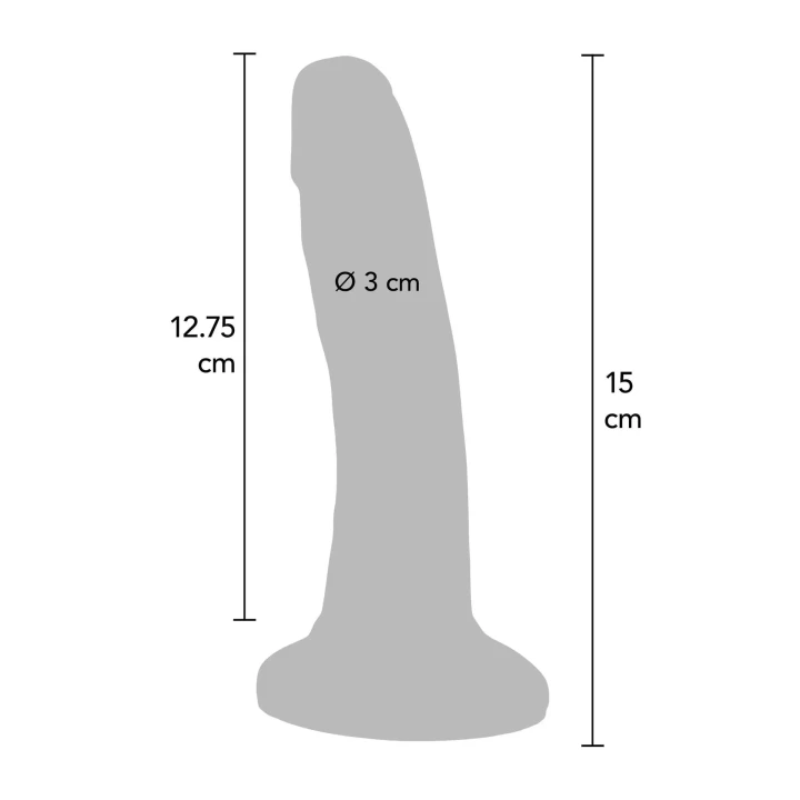 Realistyczne dildo 6 cali, niebieskie, wykonane z PVC wolnego od ftalanów