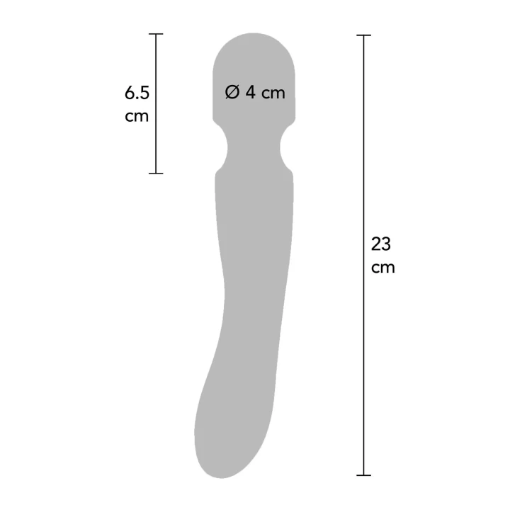 Masażer intymny Zenith – czarny, silikonowy, wodoodporny, z 7 wibracjami, 23 cm