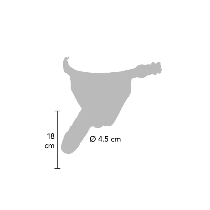 Strap-On dla kobiet, skórzany odcień jasny, elastyczne, bez ftalanów, 4.5 cm