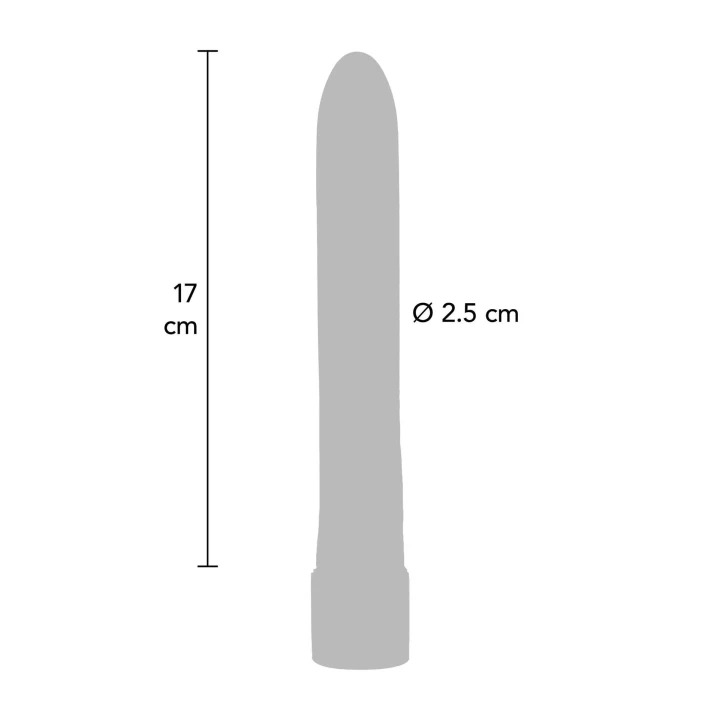 Wibrator klasyczny, ultra slimline, fioletowy, wodoodporny 2.5 cm, ABS PLASTIC