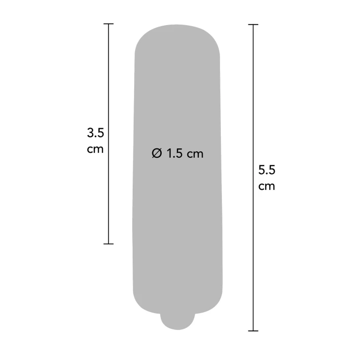 Kompaktowy wibrator o fioletowej barwie z wodoodporną funkcjonalnością