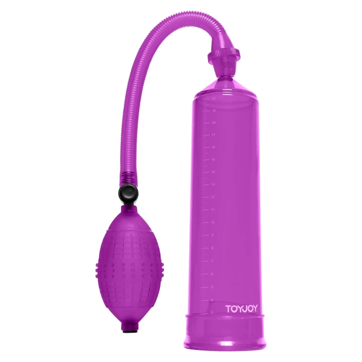 Pompka do penisa Power Pump Purple z PVC, 5.5 cm, dla większej twardości i długości