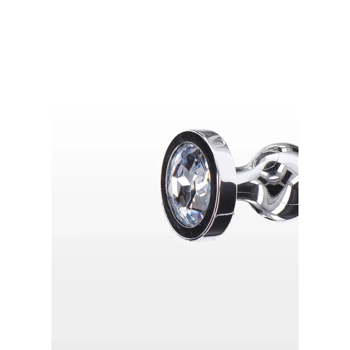 Zatyczka analna Diamond Star Beads Large Silver - Niklowe Aluminium, 13.4 cm