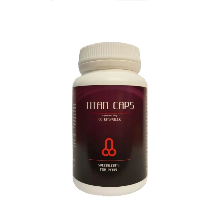Suplement diety Titan Caps - naturalne wsparcie zdrowia intymnego dla mężczyzn 60tab