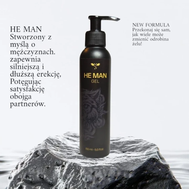 Żel na potencję HE MAN - 150ml, intensyfikacja doznań, naturalne składniki