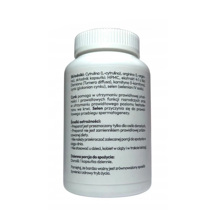 Suplement diety dla mężczyzn na poprawę potencji i libido - Senimax Caps 60 kapsułek