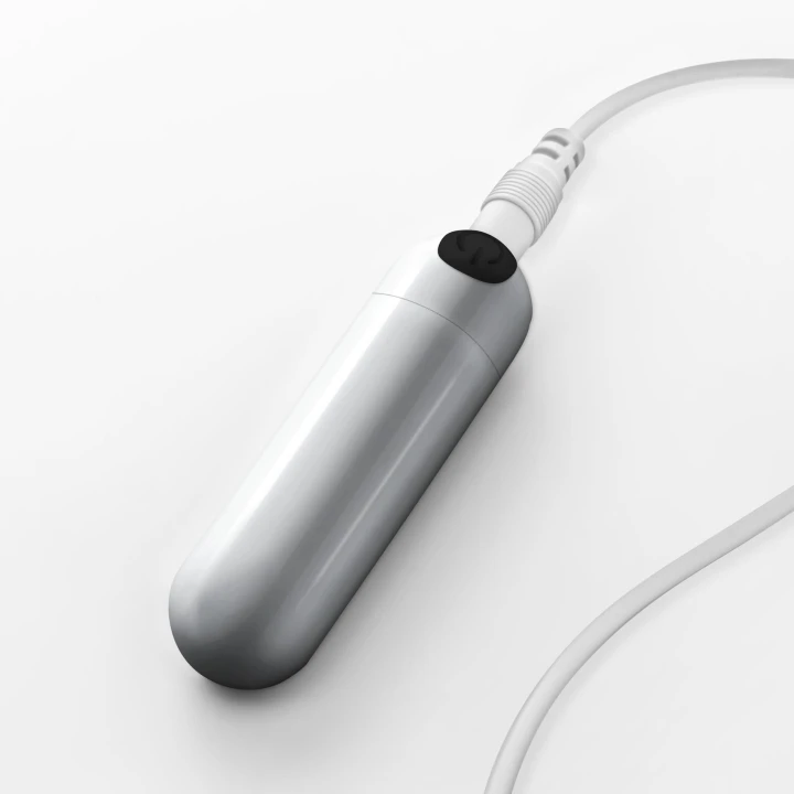 Wibrator kulkowy naładowany, wodoodporny, 10 trybów wibracji, srebrny