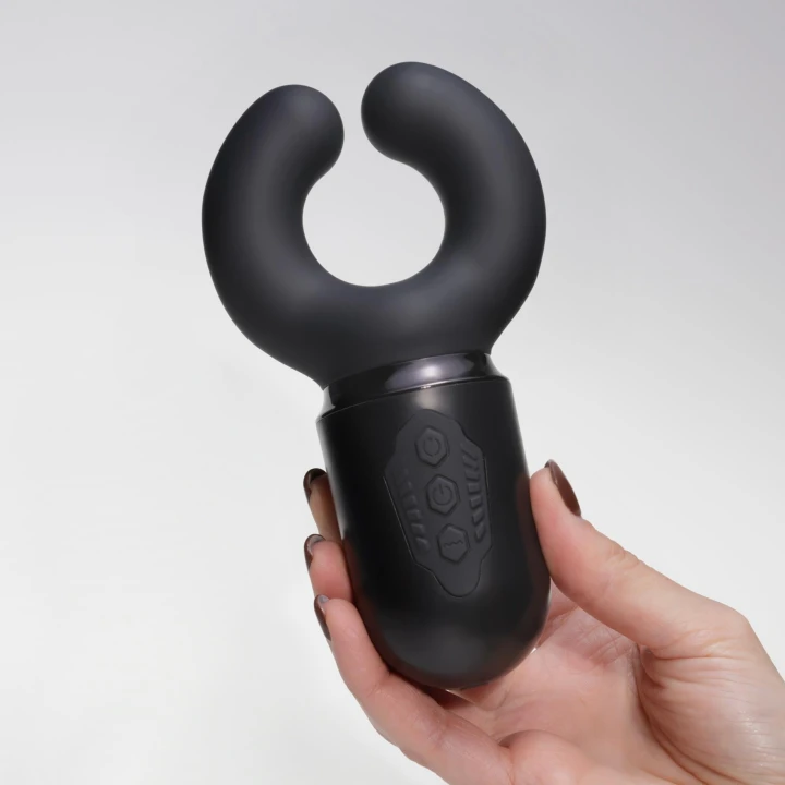 Stymulator ciśnieniowy Kong z 10 trybami wibracji i 10 trybami nacisku, silikonowy