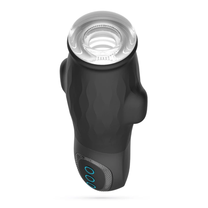 Masturbator z wymiennym rękawem i systemem ssania, 5 trybów ssania, 10 trybów wibracji