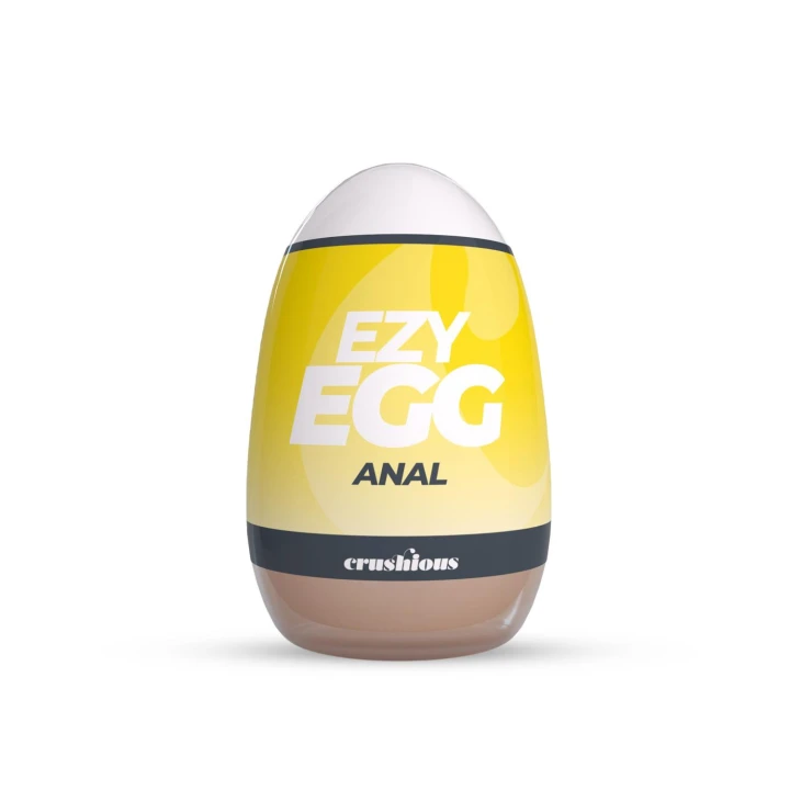Masturbator analny CRUSHIOUS Ezy Egg z elastycznym wnętrzem, 8,7 cm długości