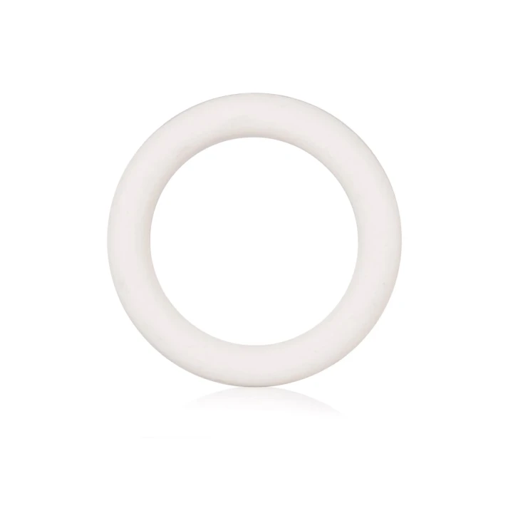 Elastyczny pierścień gumowy do stymulacji - mały, biały, wodoodporny, 4 cm