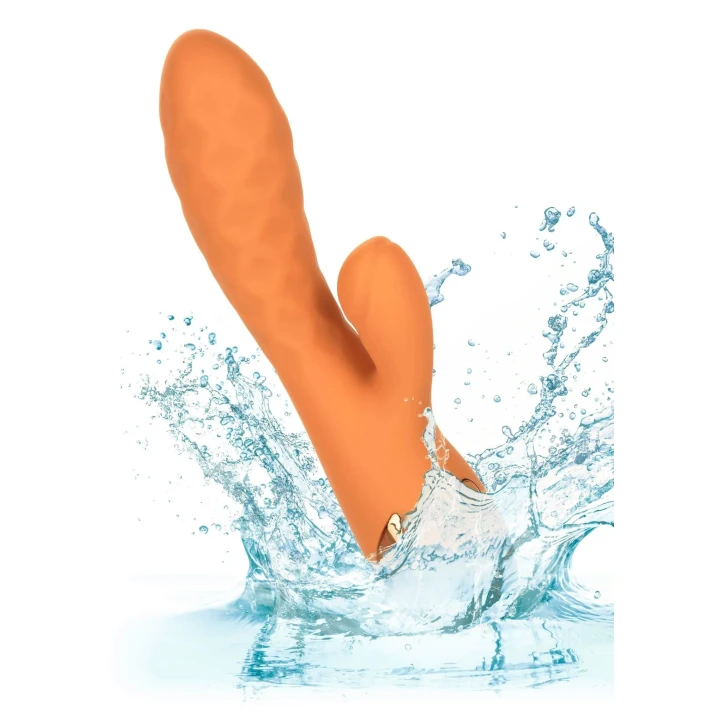 Masażer intymny z silikonu, 10 funkcji pulsacyjnych, wodoodporny, Newport Beach Babe