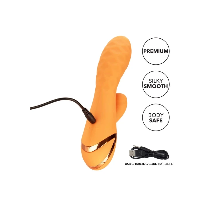 Masażer intymny z silikonu, 10 funkcji pulsacyjnych, wodoodporny, Newport Beach Babe