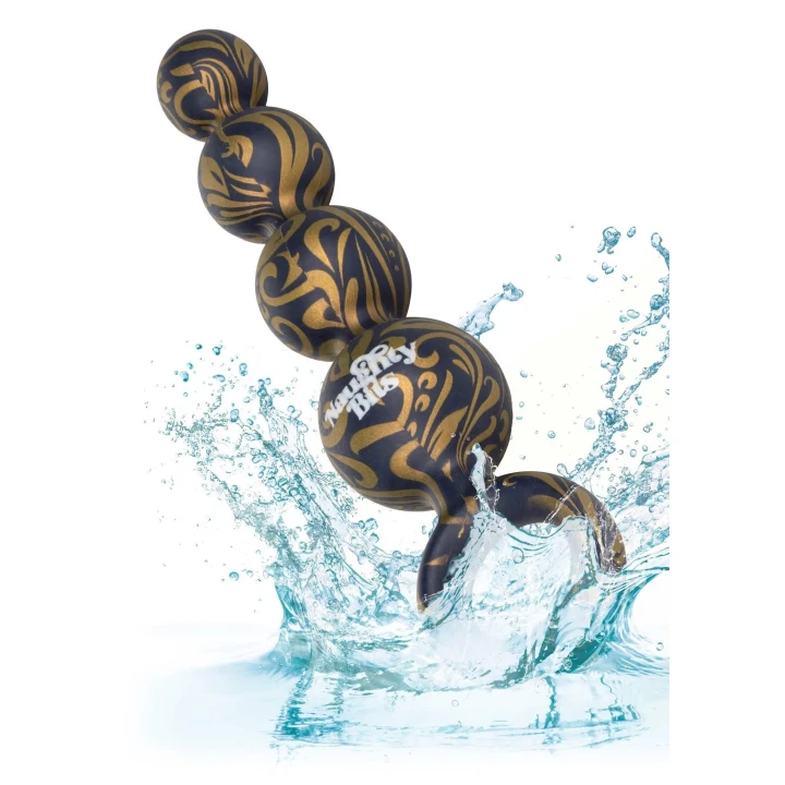 Kuleczki analne Butt Balls z silikonu, fioletowe 11.5 cm, wodoodporne, eleganckie