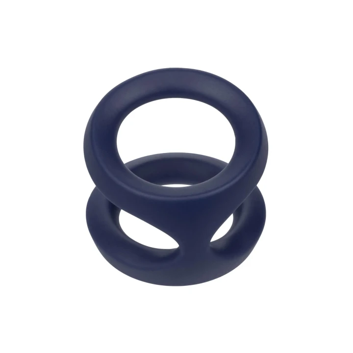 Podwójny pierścień erekcyjny Viceroy w kolorze niebieskim, silikonowy, wodoodporny 3,25 cm