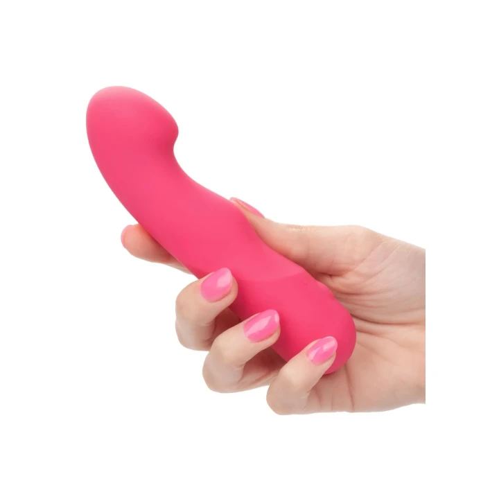 Masażer erogenny Pixies Curvy Pink, silikonowy, wodoodporny, 10.75 cm, 10 prędkości