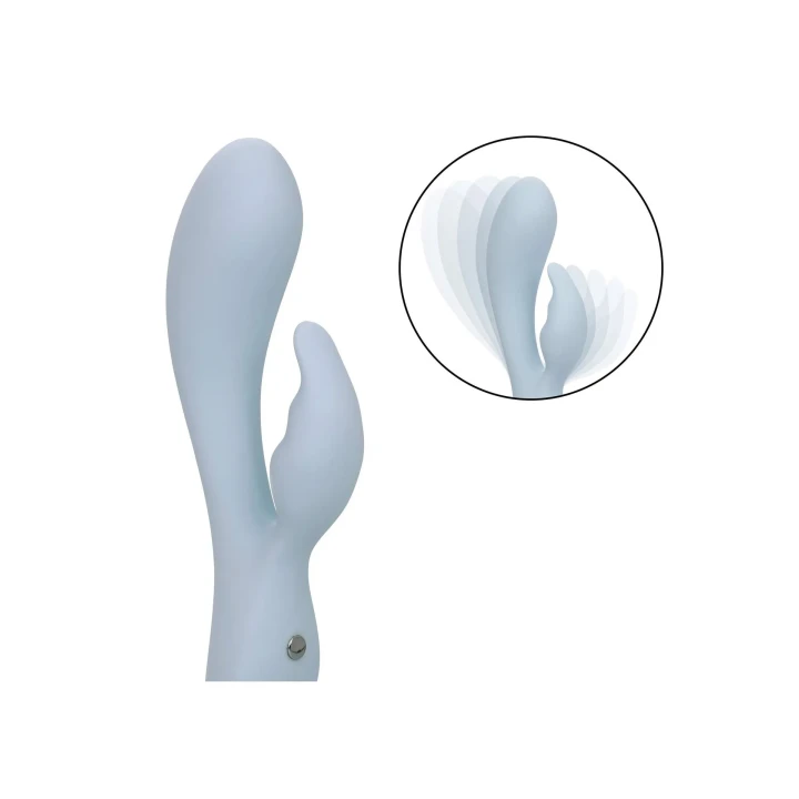 Podwójny masażer G-spot Contour Kali Blue z 10 funkcjami wibracji, wodoodporny silikon