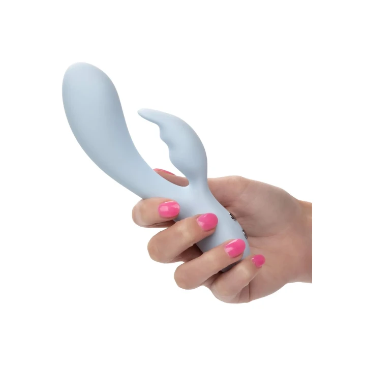 Podwójny masażer G-spot Contour Kali Blue z 10 funkcjami wibracji, wodoodporny silikon