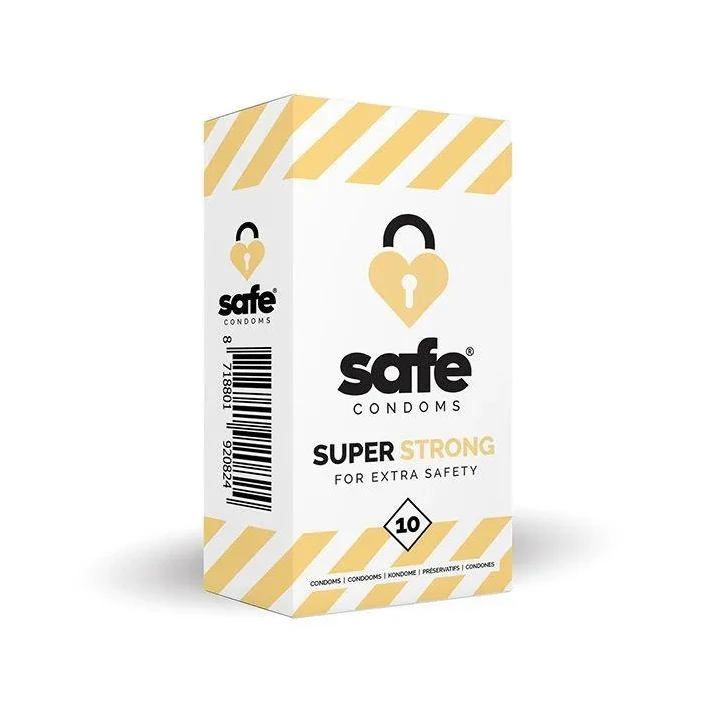 Prezerwatywy SAFE - Super Mocne dla Maksymalnego Bezpieczeństwa (10 sztuk)