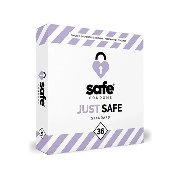 Prezerwatywy Just Safe Standard 36 sztuk, bezpieczeństwo i komfort na każdą okazję