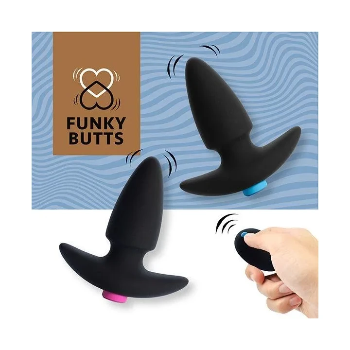 Zdalnie sterowane wibratory analne dla par - zestaw FunkyButts FeelzToys