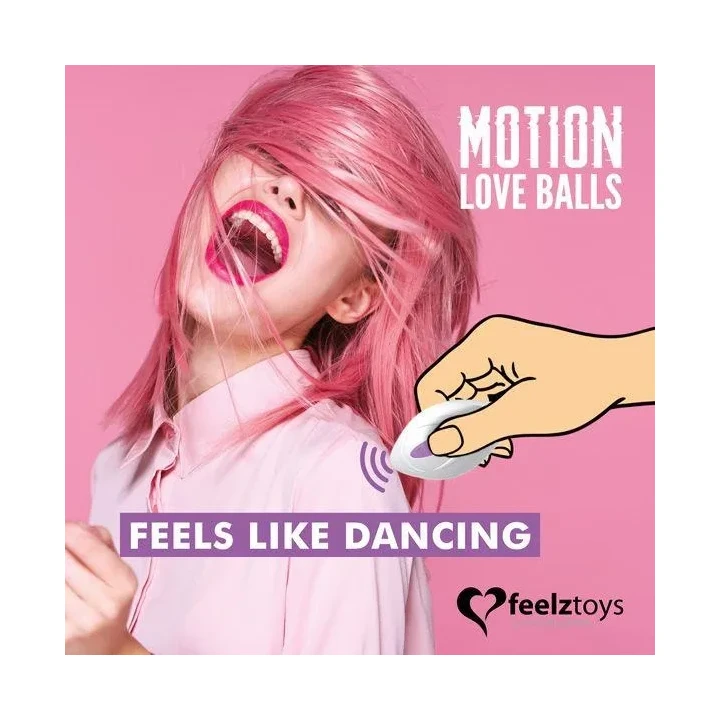 Kulki międzynarodowe zdalnie sterowane Motion Love od FeelzToys - stożkowe, wodoodporne