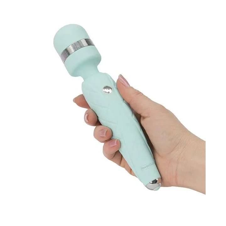 Różdżka masująca do ciała Pillow Talk w kolorze teal z ergonomicznym uchwytem