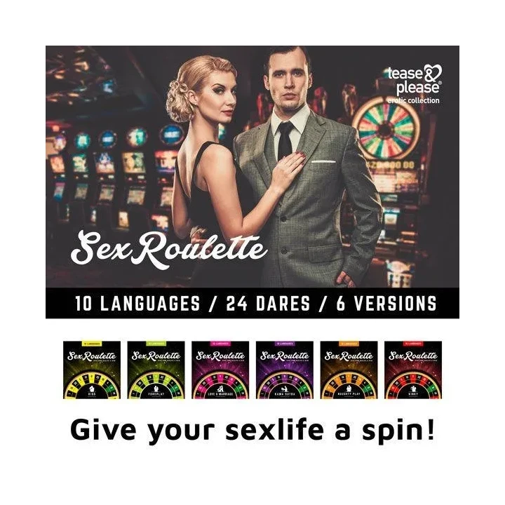 Gra erotyczna Tease and Please - Sex Roulette z 24 unikalnymi wyzwaniami