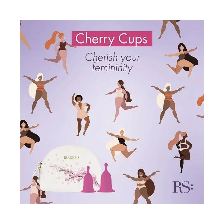 Kubek menstruacyjny Cherry, rozmiar S i M, ekologiczny, bezpieczny dla ciała