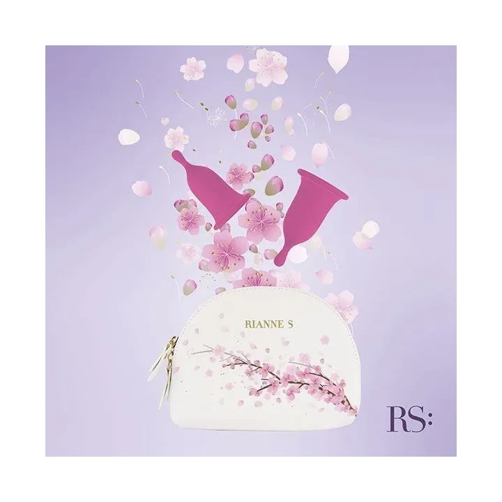 Kubek menstruacyjny Cherry, rozmiar S i M, ekologiczny, bezpieczny dla ciała