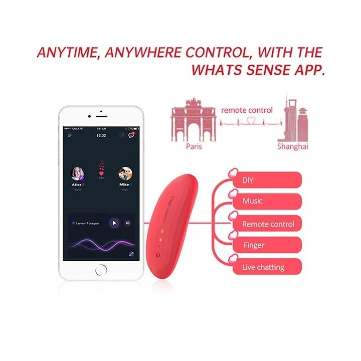 Inteligentny wibrator do majtek - Magic Motion Nyx, zdalne sterowanie, wodoodporny