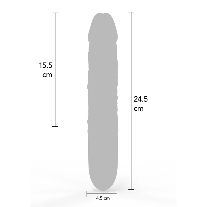 Wibrator analny z 12 trybami wibracji, wodoodporny, silikonowy, 24,5 cm