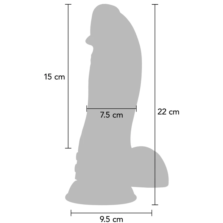 Wibrujące dildo w kształcie dinozaura, silikonowe, czarne, 22 cm, wodoodporne IPX7