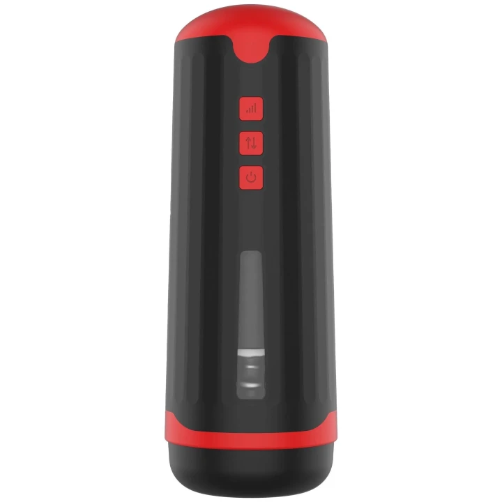 Automatyczny masturbator męski z wibracjami i ruchami dojenia, czarny, IPX4