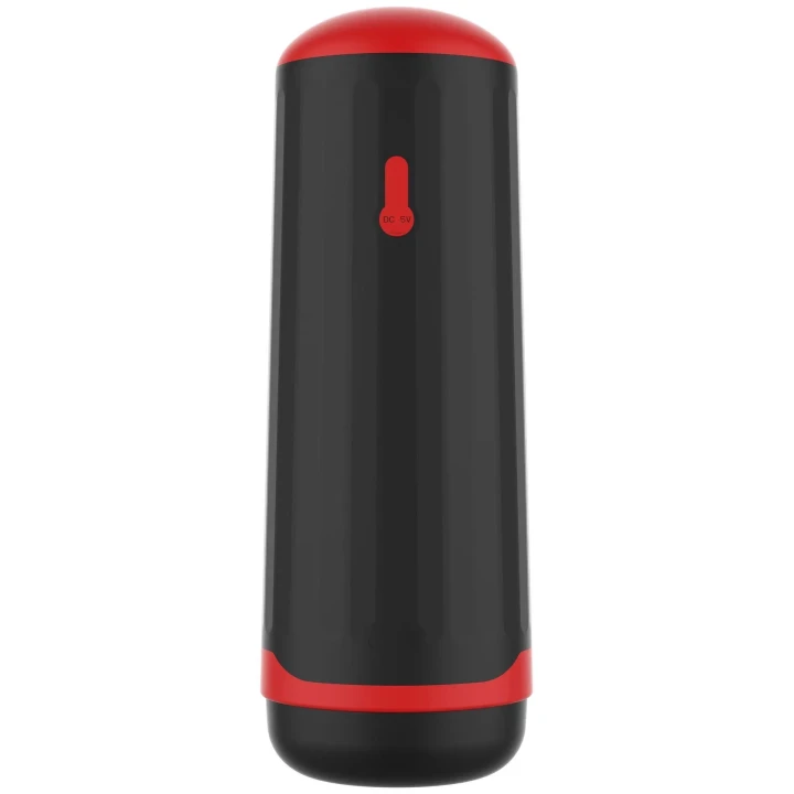 Automatyczny masturbator męski z wibracjami i ruchami dojenia, czarny, IPX4