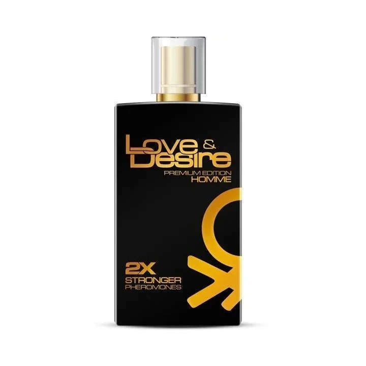 Perfumy męskie Feromony-Feromony Love Desire GOLD 100 ml - Zmysłowy zapach przyciągający uwagę