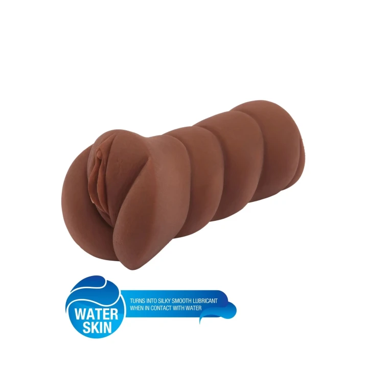 Masturbator podróżny Super Wet Beaver, realistyczny, wodoodporny, brązowy