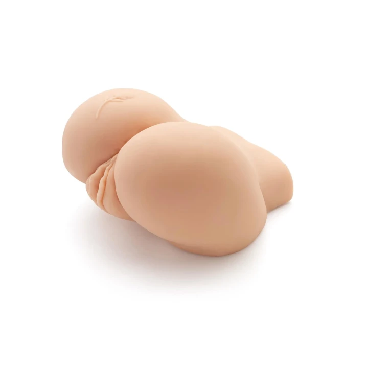 Anatomiczny masturbator z wibracjami, realistyczna struktura, skóra w kolorze jasnym