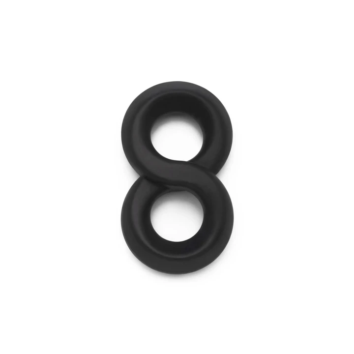 Podwójny pierścień silikonowy Jock C-Ring w kolorze czarnym - 7 cm, elastyczny i komfortowy