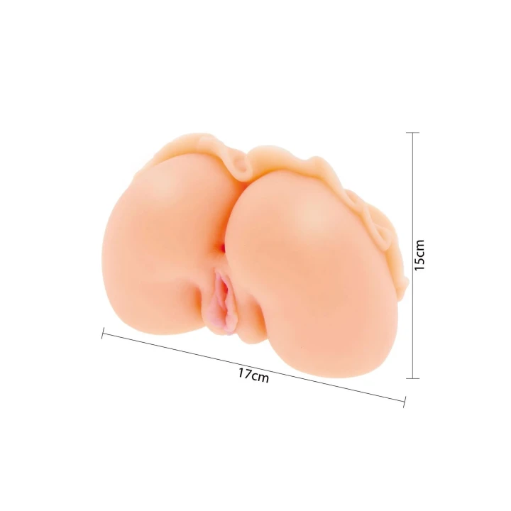 Masturbator realistyczny o ciasnej pochwie z materiału TPE, nude 15x17 cm