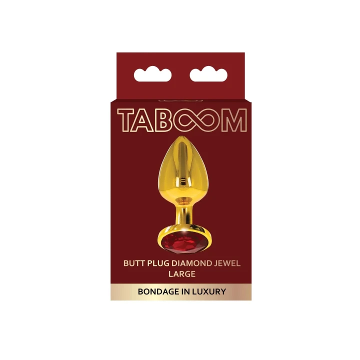 Butt Plug z diamentowym klejnotem, 4 cm średnicy, 9,5 cm długości, luksusowy gadżet erotyczny