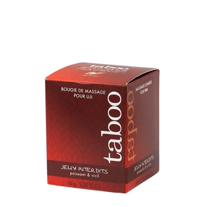 Świeca do masażu z naturalnych olejów, z zapachem dzikiego porostu 60g