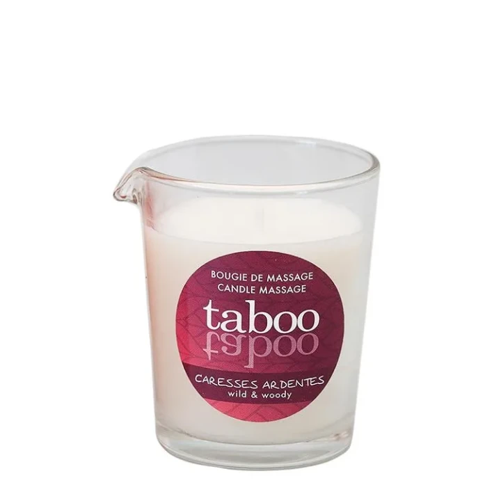 Świeca do masażu aromatyczna Caresses Ardentes, 60 g z naturalnych olejów roślinnych