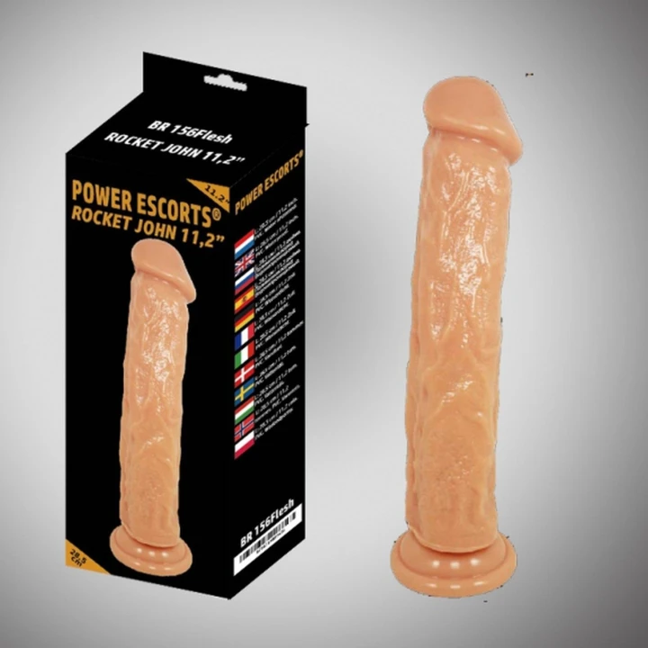 Realistyczne dildo 11,2 cala z mocną przyssawką, teksturą skóry i rotacjami
