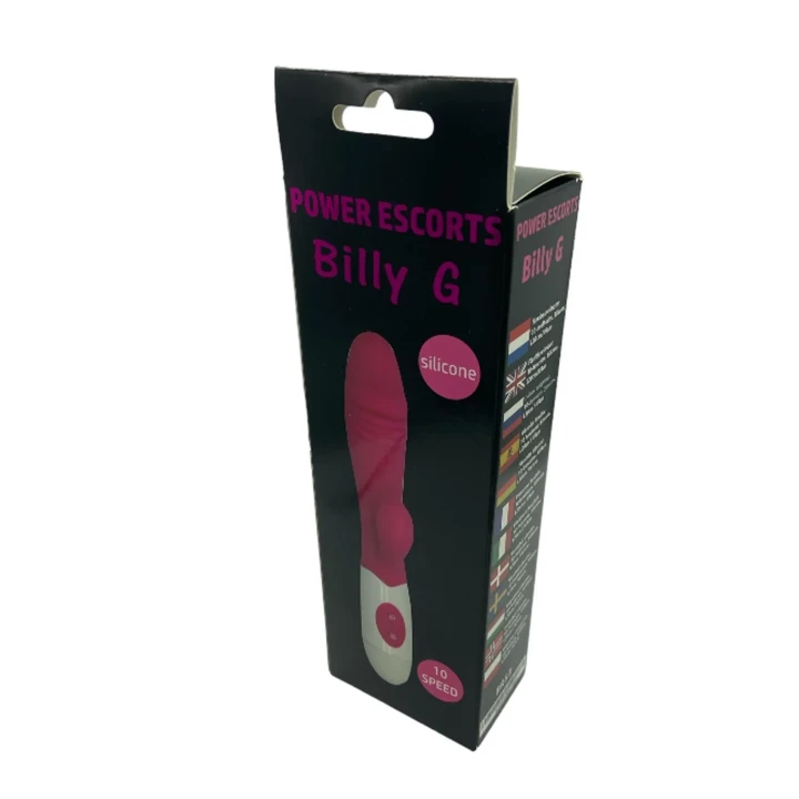 Wibrator podwójny Billy G Tarzan BR53 - 10 trybów, silikonowy, 20 cm