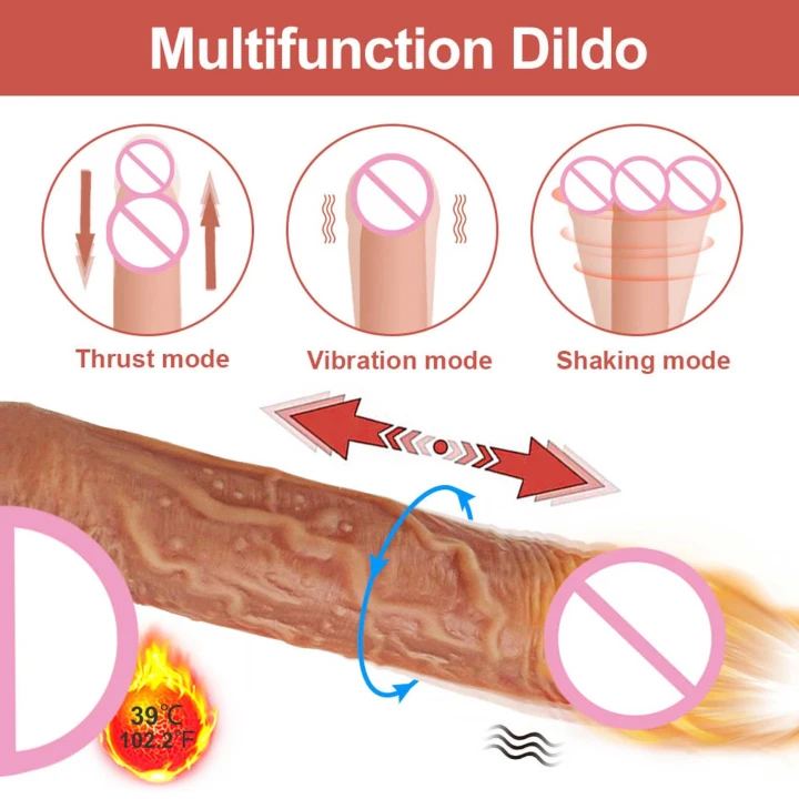 Wibrator realistyczny Lovesecret Premium LS04 z aplikacją, podgrzewanie, 9 trybów wibracji