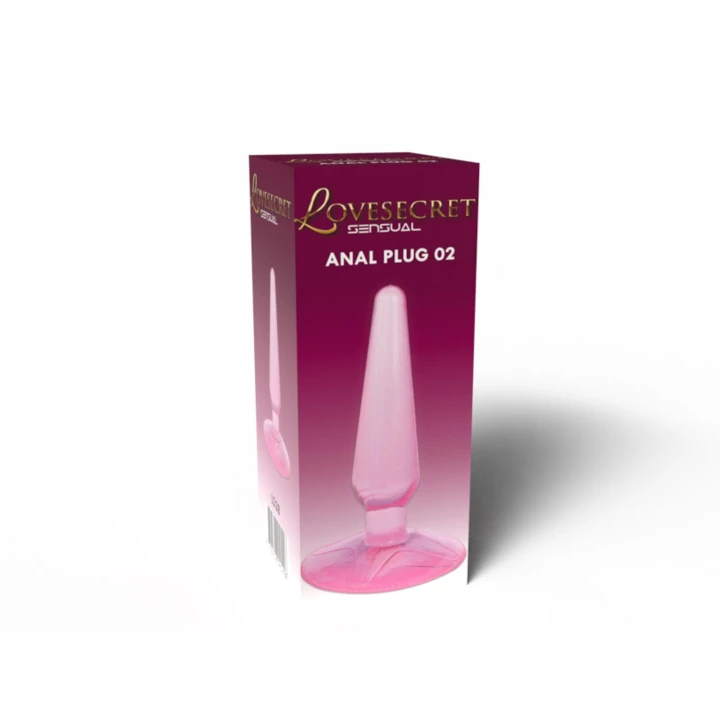 Elegancki korek analny Lovesecret 11 cm w różowym kolorze dla początkujących i średnio zaawansowanych