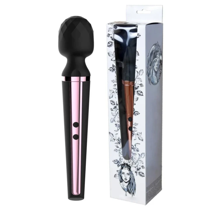 Masażer stymulujący Genius USB, 10 funkcji, czarny silikon, ergonomiczny design