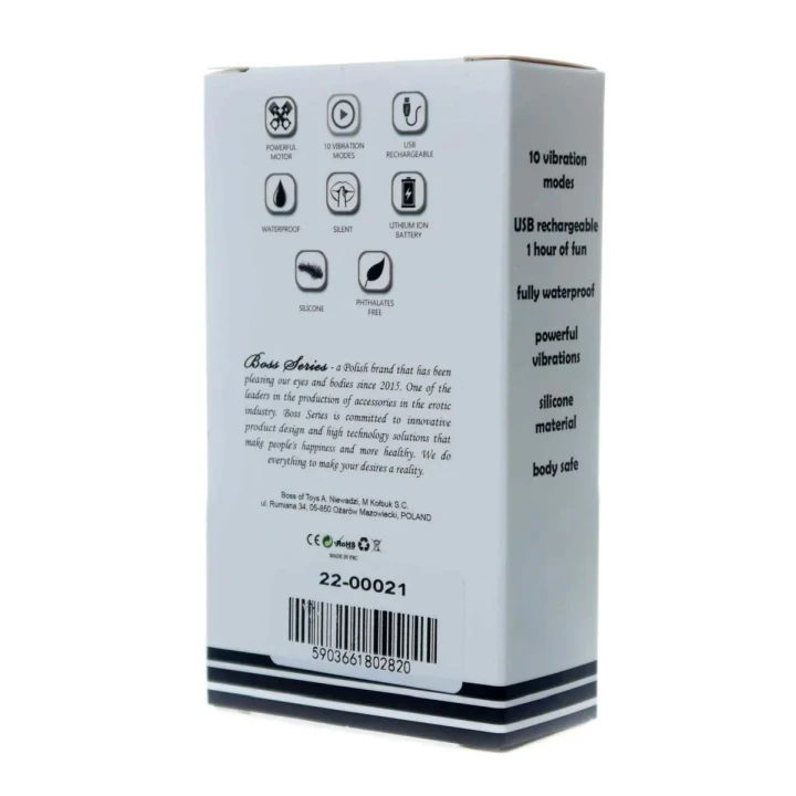 Wibrator stymulujący w kształcie szminki, wodoodporny, czerwony, 10 funkcji wibracji