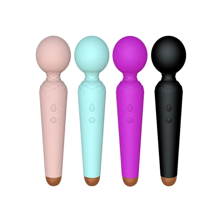 Masażer wielofunkcyjny USB, wodoodporny, różne tryby wibracji - 19,5 cm, silikonowy